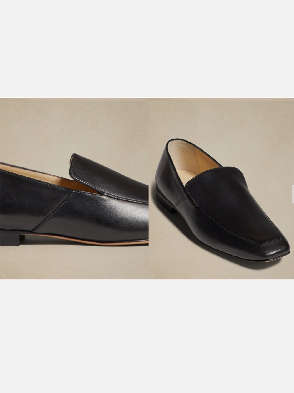 Banana Republic Black Slip on Loafer Size 8.5